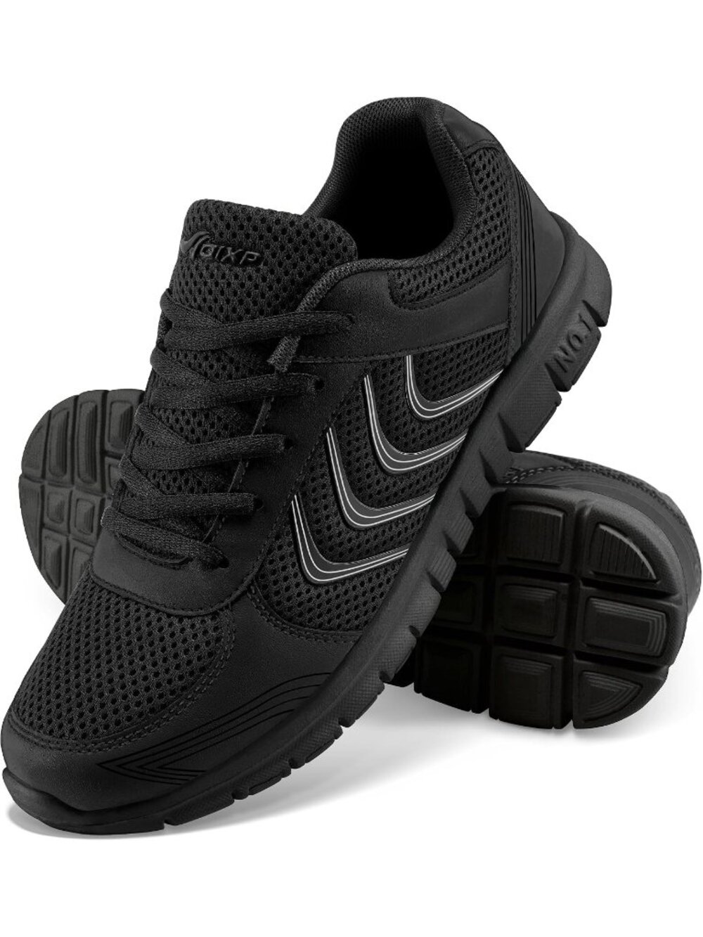 Women's Black Full Lightweight Non Slip Mesh Breathable Casual Walking Sneakers